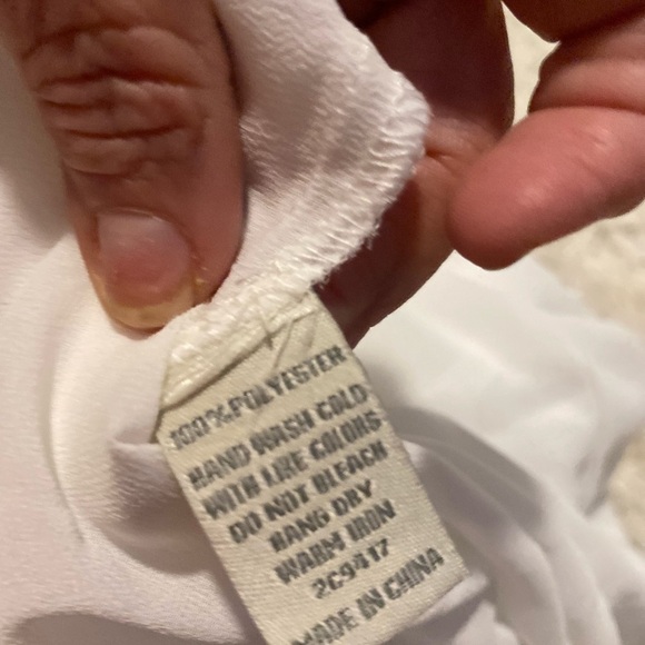 new Cecico Tank boho white Top with embroidery L - Picture 5 of 6